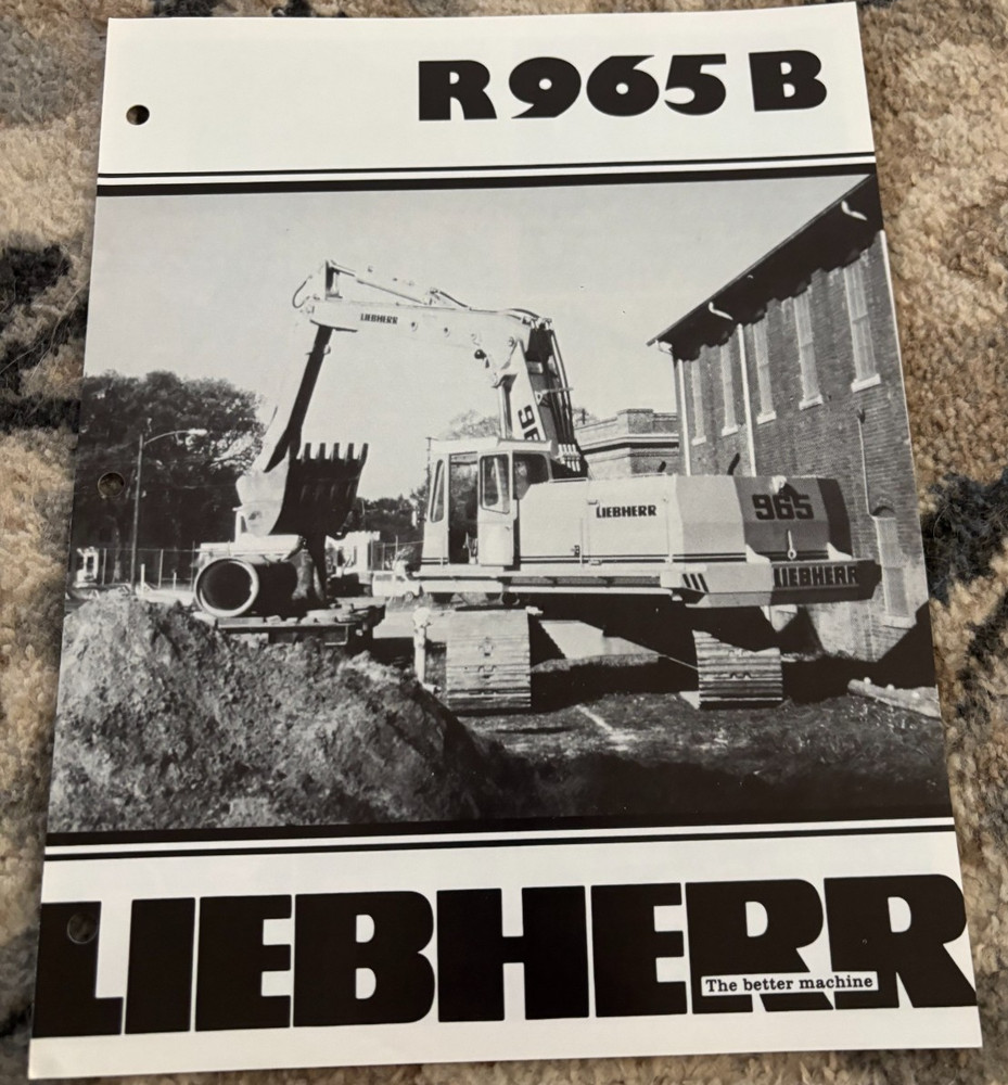 Liebherr 965B Excavator Brochure AMIL25