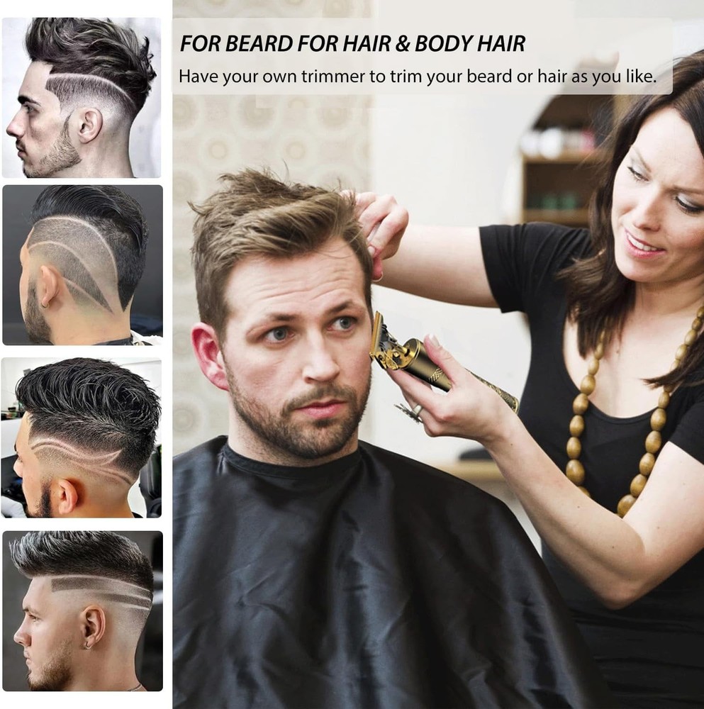 Professional Rechargeable Beard Trimmer with Ergonomic Design & Low Noise