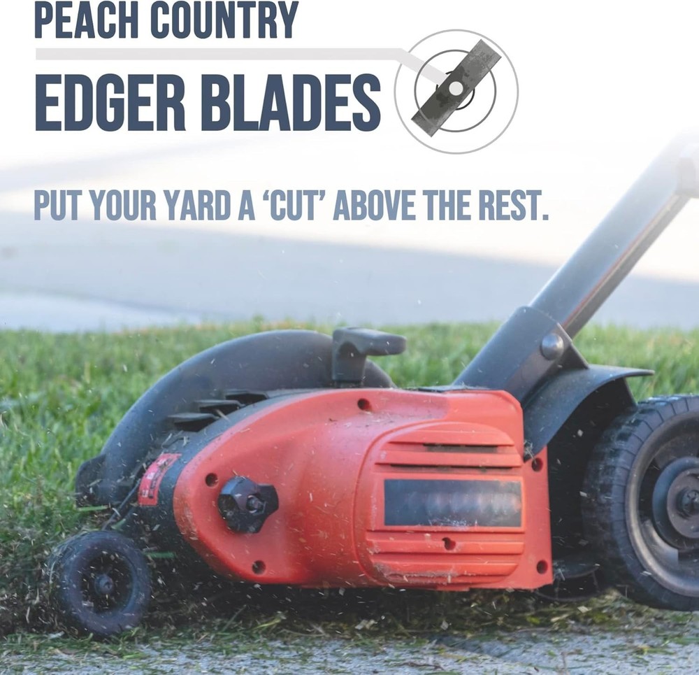 Effortless Lawn Edging with 2" x 8" Edger Blades - Balanced & Rust-Resistant