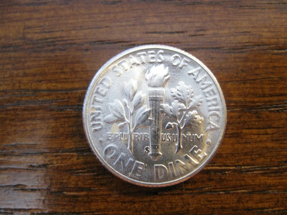 1954 S Roosevelt Dime Gem BU! FTB! "Rare"