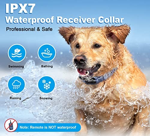 Dog Shock Collar with Remote - ¾ Mile Electronic Training Collar for (15