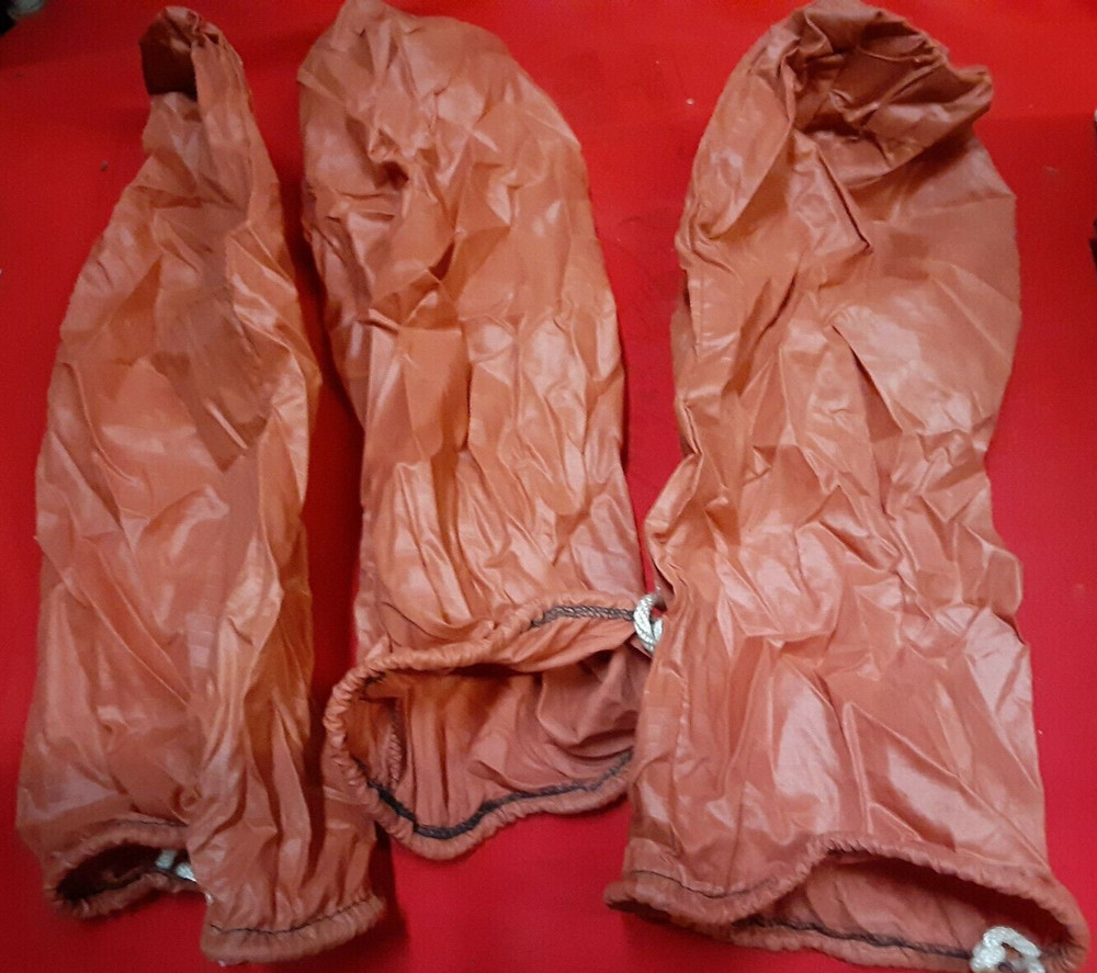 5 used CAMPING STORAGE DRAWSTRING NYLON BAG  Stuff Sacks     5w6