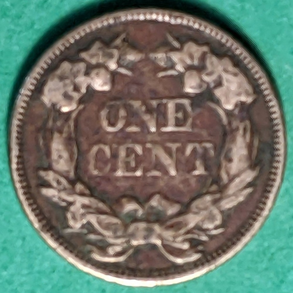 1857 Flying Eagle Small Cent, ungraded.