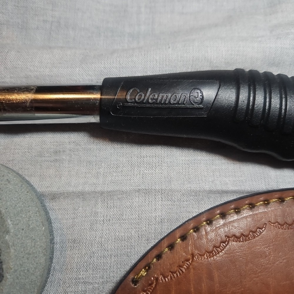 Coleman Camping Bundle Lamp, Knife, Hatchet and Sharpner