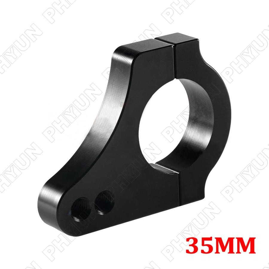 1x 35mm CNC Black Motorcycle Steering Damper Stabilizer Bracket Fork Frame Clamp