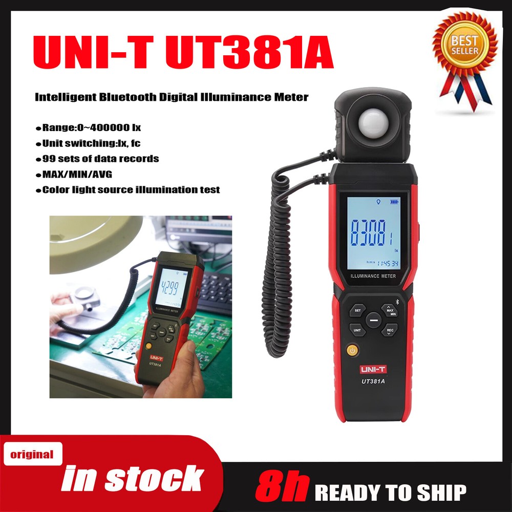UNI-T UT381A Intelligent Communication Handheld Digital Illuminance Meter