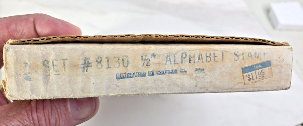 Vintage Craftool Complete Alphabet Leather Tool Stamps Set 1/2"