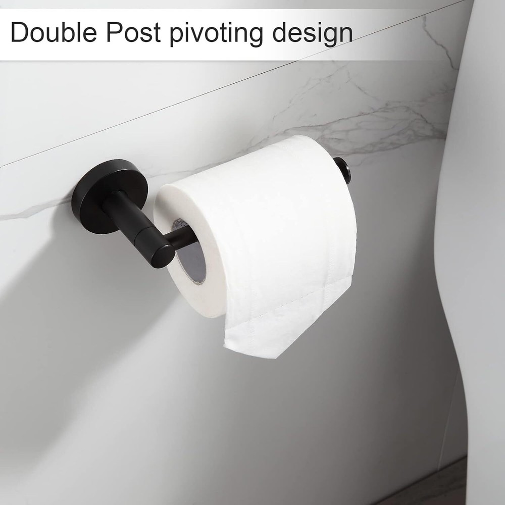Bathroom Hardware Set Black Bathroom Accessory Set Towel Bar 8 Pieces