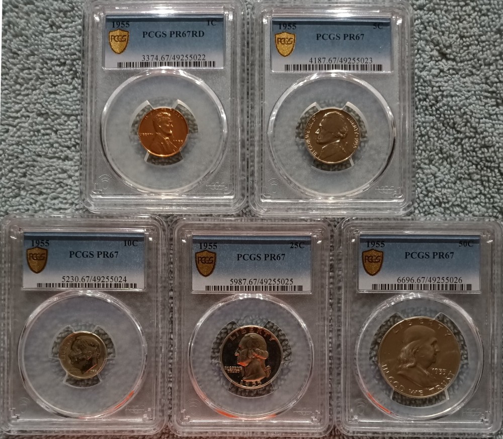 1955 proof set - PCGS PR67