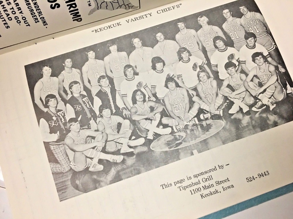 KEOKUK HIGH SCHOOL BASKETBALL PROGRAM 1973-4