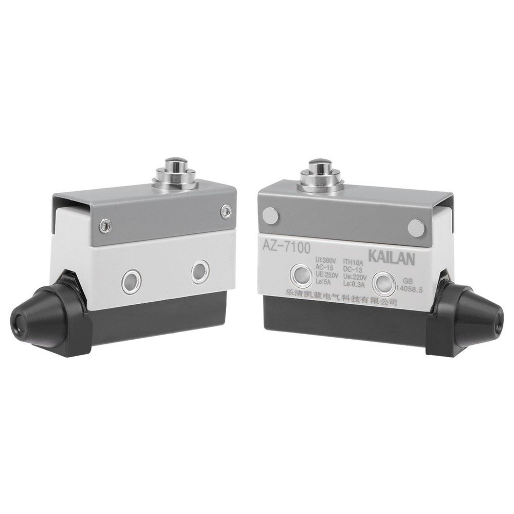 AZ-7100 Plunger Micro Limit Switch Momentary Panel Mount 1NC+1NO