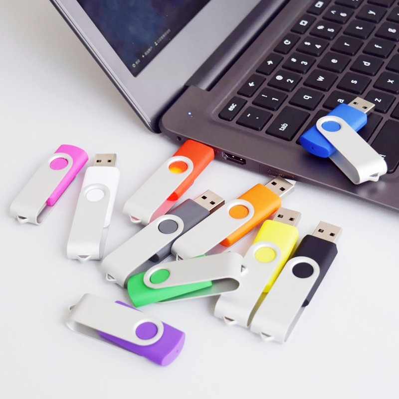 Wholesale 10 pack rotate usb flash drive memory stick pendrive Free custom LOGO