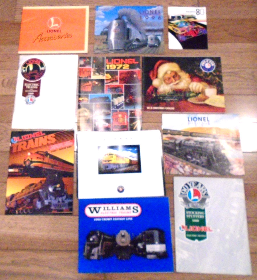 ELEVEN DIFFERENT LIONEL & OTHER CATALOGS (LISTED BELOW) - LOT C