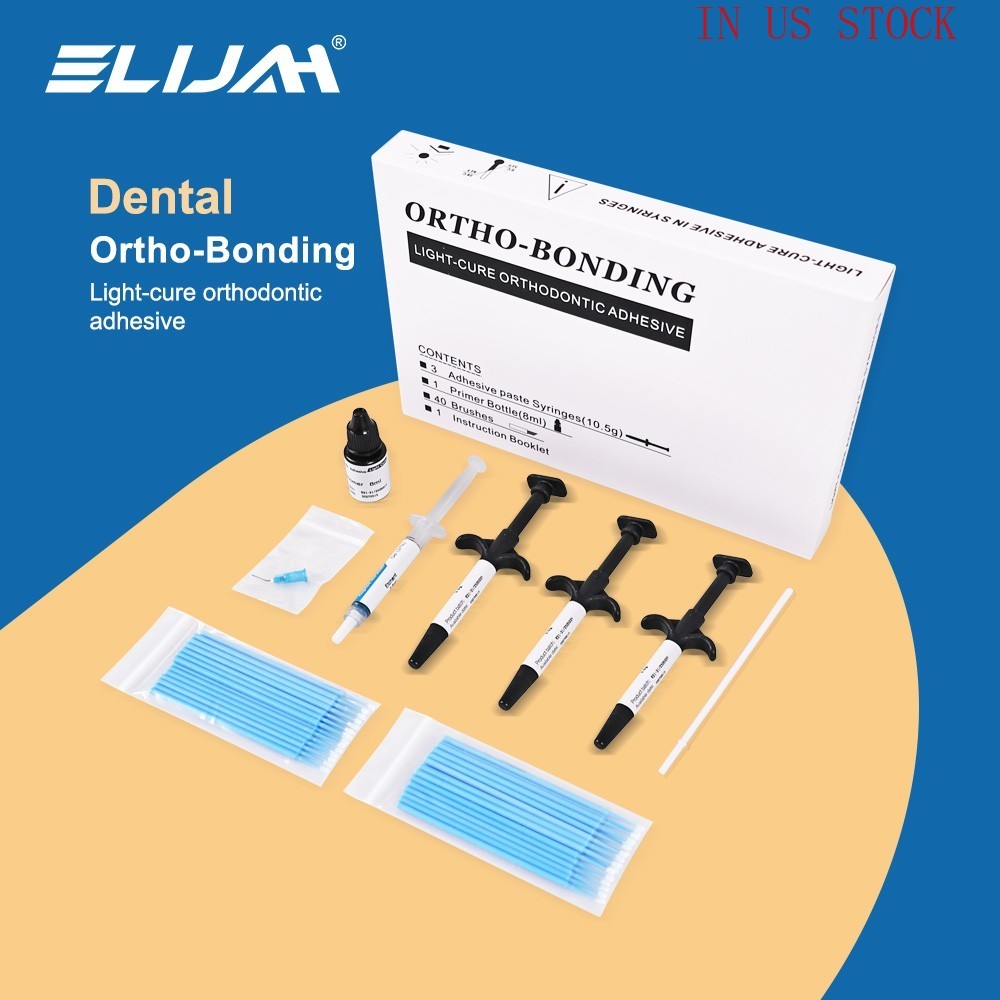 Dental Orthodontic Adhesive Kit Light Curing Direct Bonding System Bracket Brace