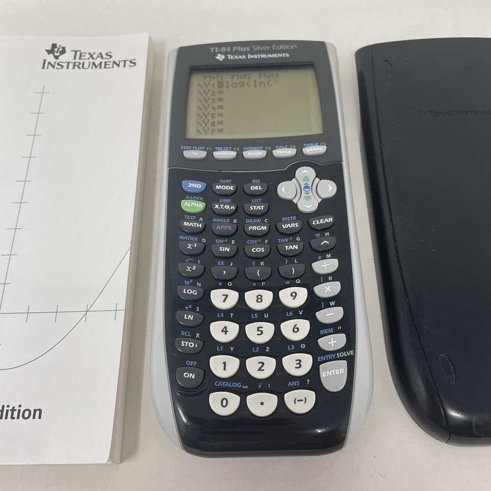Texas Instruments TI-84+ Plus Silver Edition Graphing Calculator with Manual