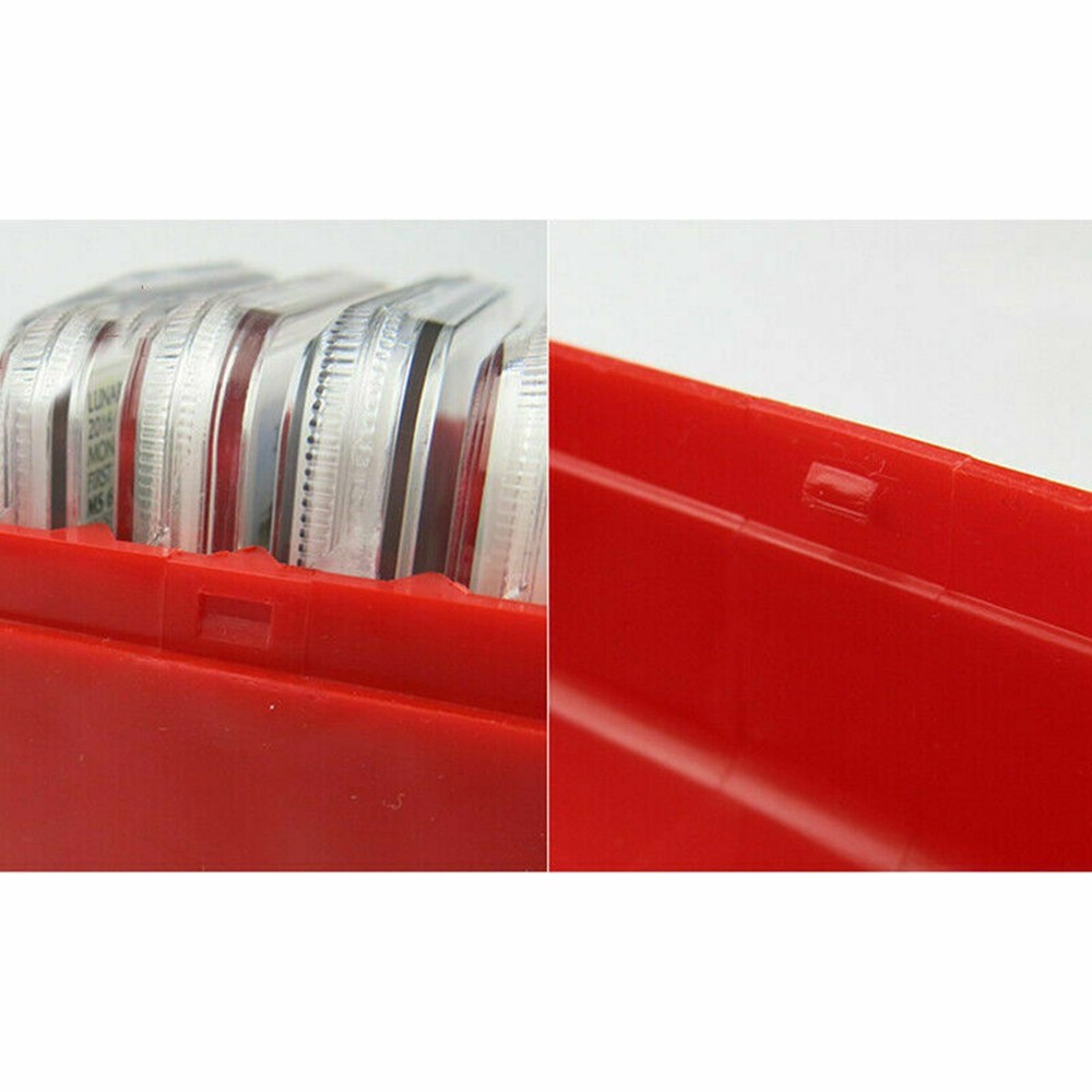 Universal Plastic 10 Pack Certified PCGS NGC Slabs Coin Holders Storage Box Case
