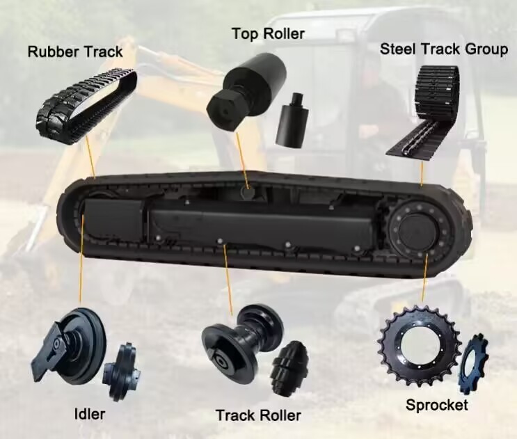 ASI Bottom Roller Replacement For VOLVO EC35 Mini Excavator Undercarriage