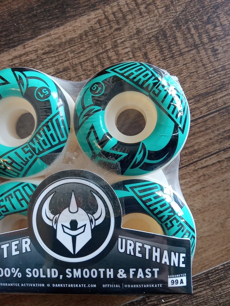 DarkStar 51mm Skateboard Wheels (Green/black) DIVIDE