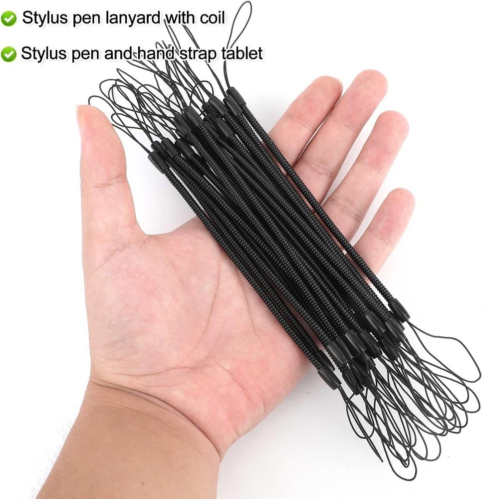 12pcs Elastic Tether Lanyard, 9.4 Inch Touch Pen Retractable Spring...