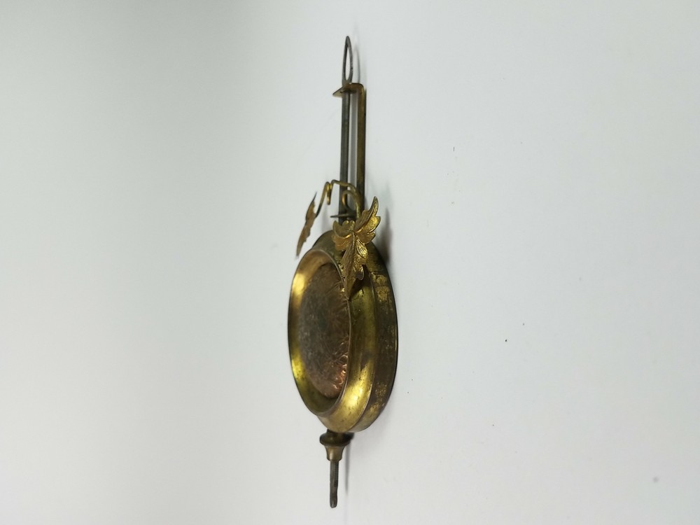 Clock Pendulum Weight Brass With Leaf Design