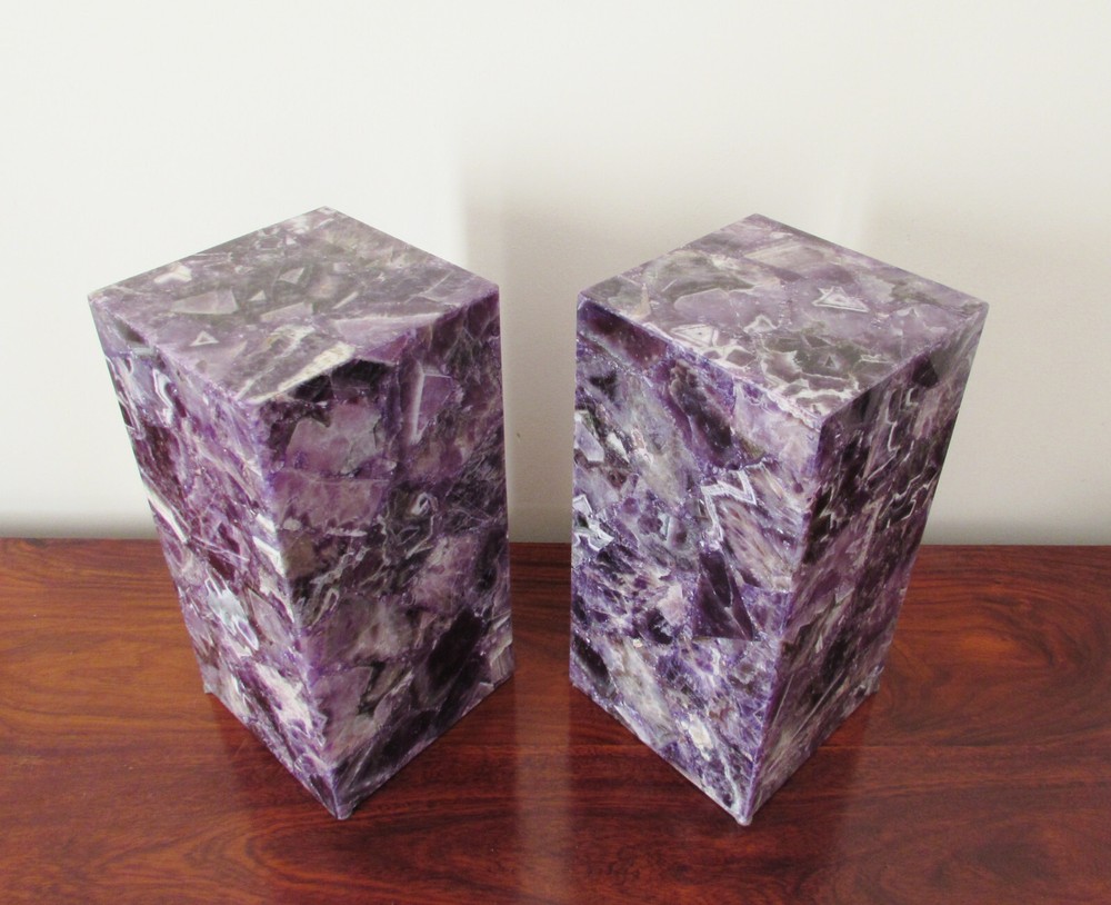Genuine Amethyst slab lamps