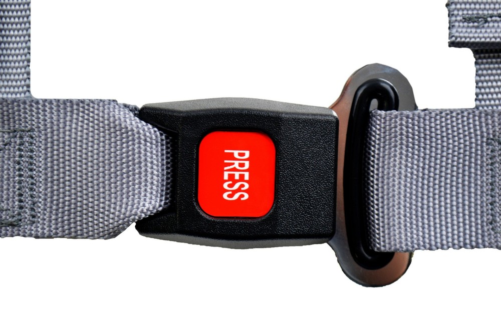 FOUR POINT 2" SEAT BELT RACE HARNESS PULL DOWN LAP BELTS ROLL BAR MOUNT GREY