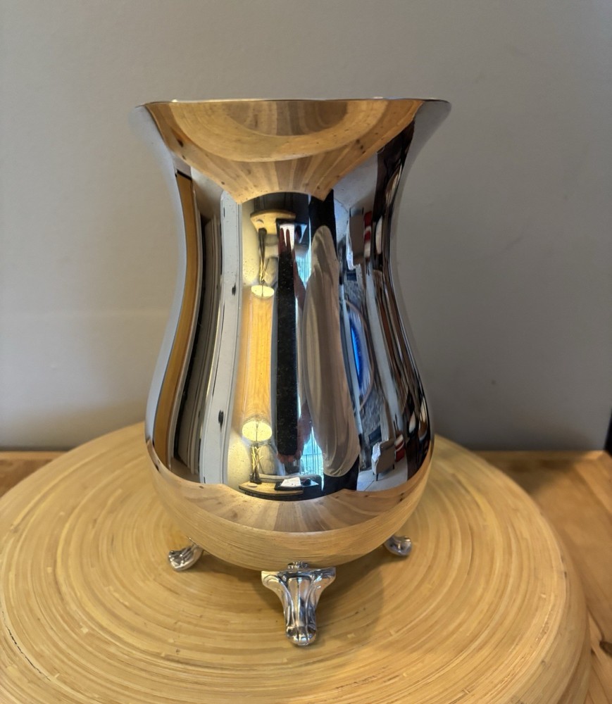 International Silver Footed Silverplate Water Pitcher