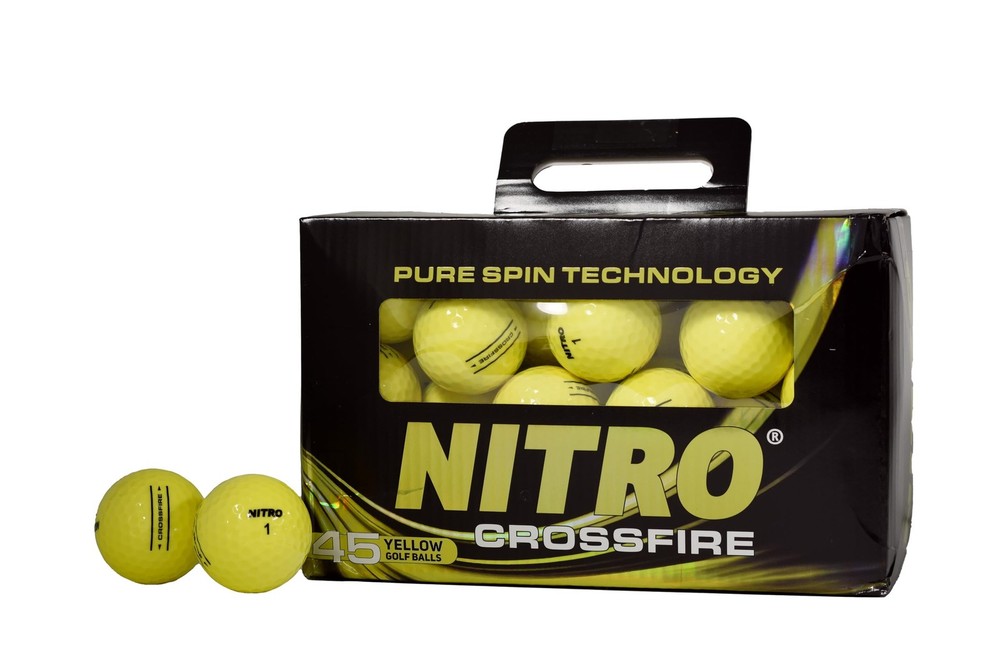 Premium Yellow Golf Balls  45 Pack for Enhanced Performance and Distance