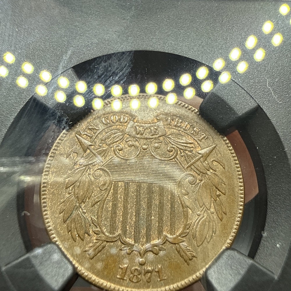1870 2C NGC MS63BN - Two Cent - Slightly Better Date VAULTBOX SERIES 8
