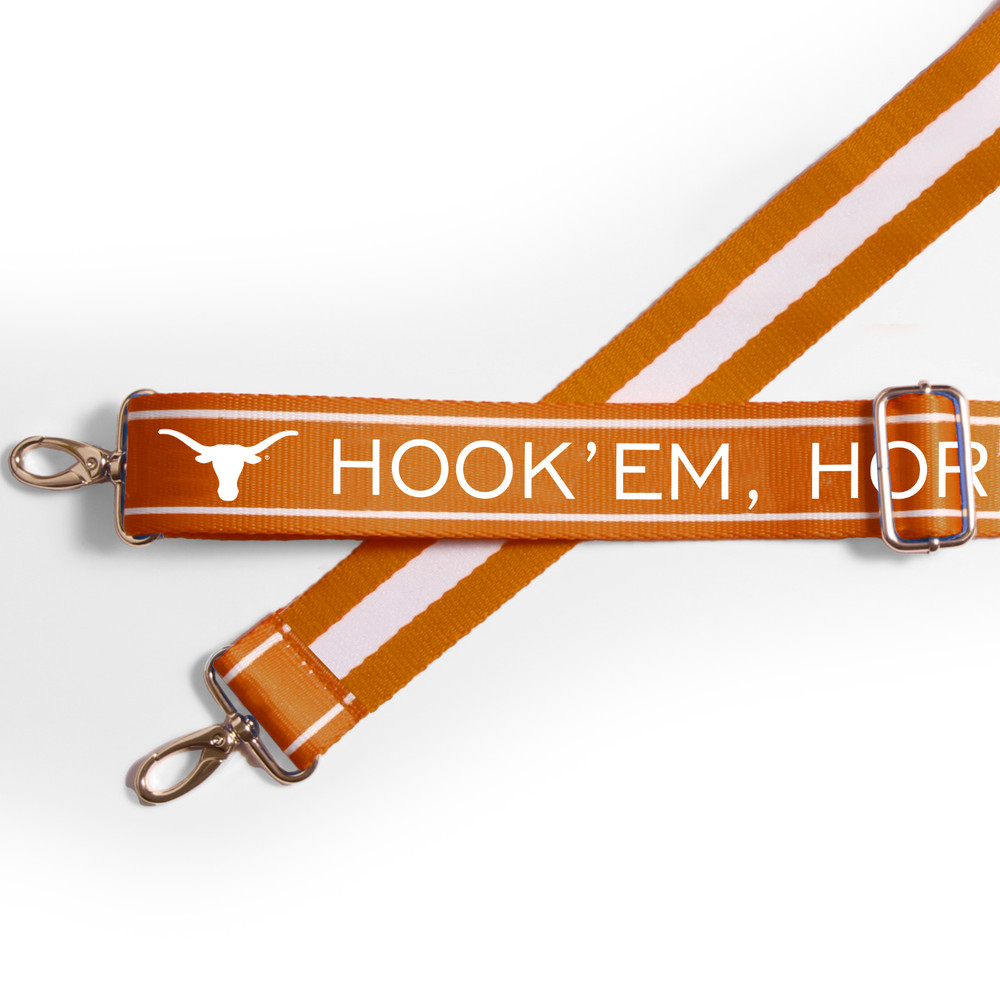 Desden Texas Longhorns Licensed Patterned 1.5" Adjustable Purse Strap