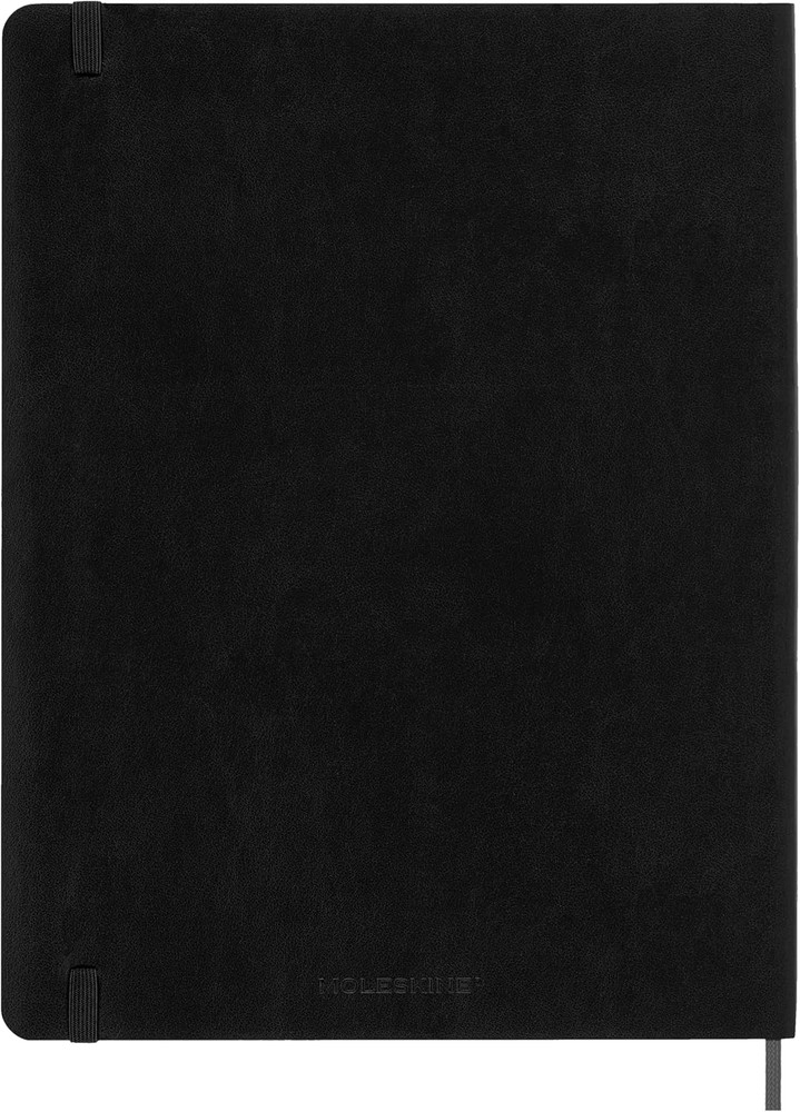 Smart Notebook, Extra Large, Plain, Black, Soft Cover (7.5 X 10)