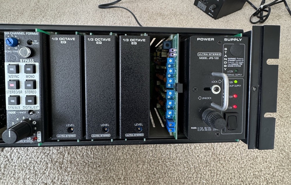 Vintage Ultra Stereo Labs 35mm Sound Processor Model JS-200 With Several Modules