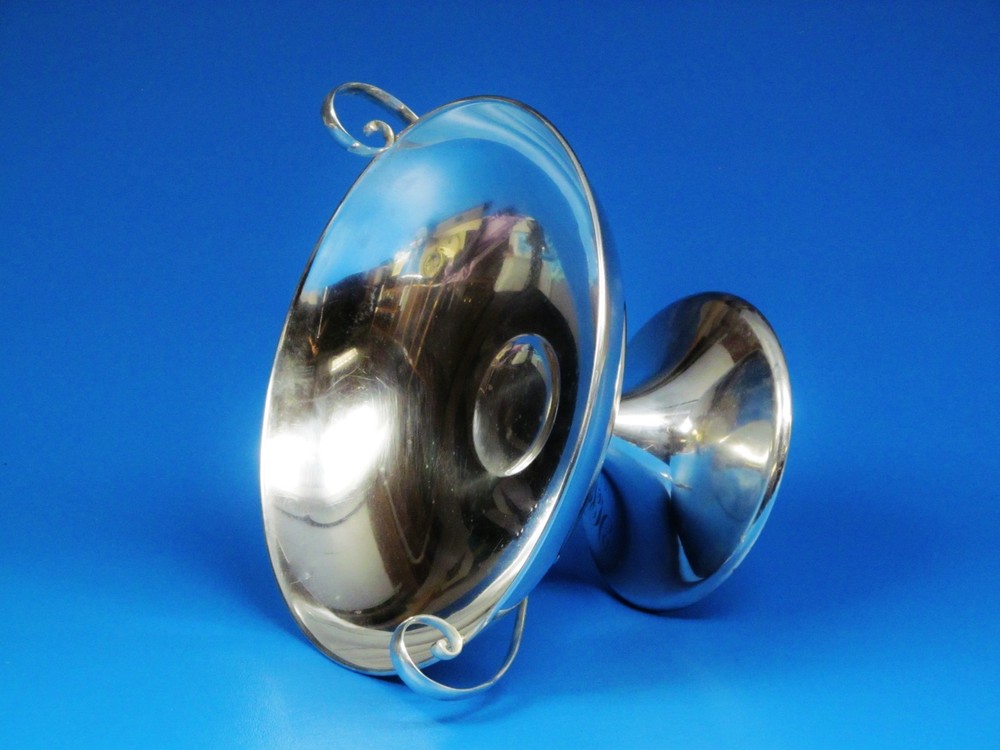 Reed & Barton Sterling Silver Pedestal Bowl With Scroll Handled Dish.486.2 Grams