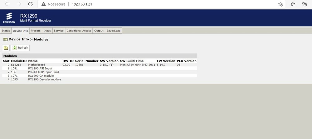 Tandberg ProMPEG IP Input unit HD/SD Receiver Decoder CA AllLicenseEnabled