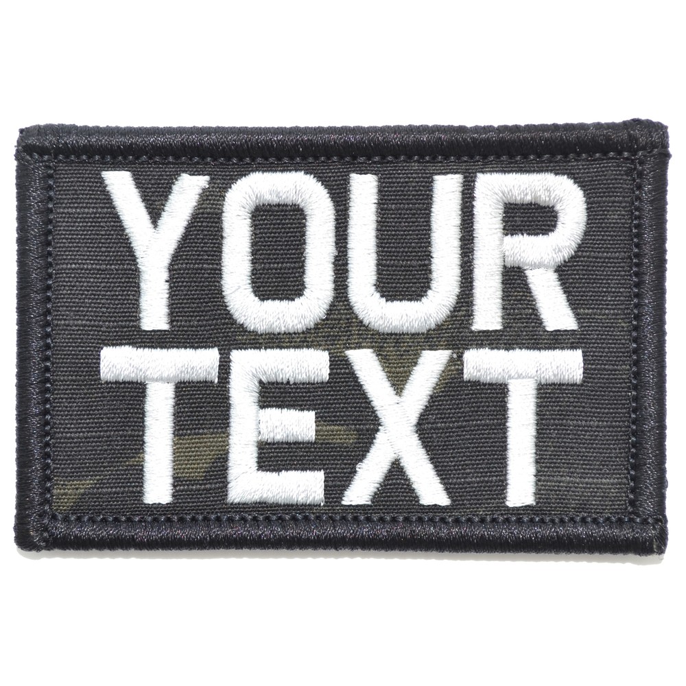 Custom 2x3 Name / Text Patch with Hook Fastener