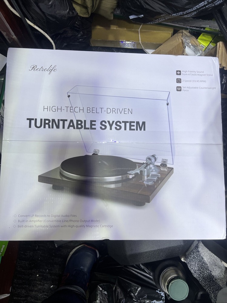 Retrolife HQKZ-006 High-Tech Belt-Driven Turntable System