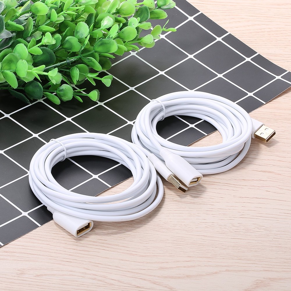 Costyle White USB Extension Cable, 2-Pack 2.0 10ft/3m Type A 10FT,