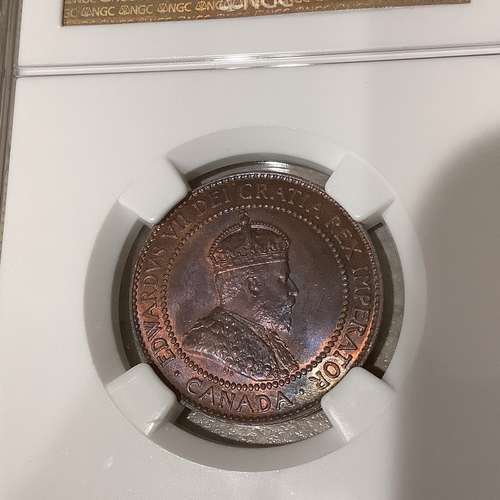 1910 Canada Large Cent NGC MS64BN **Beautiful Toning**
