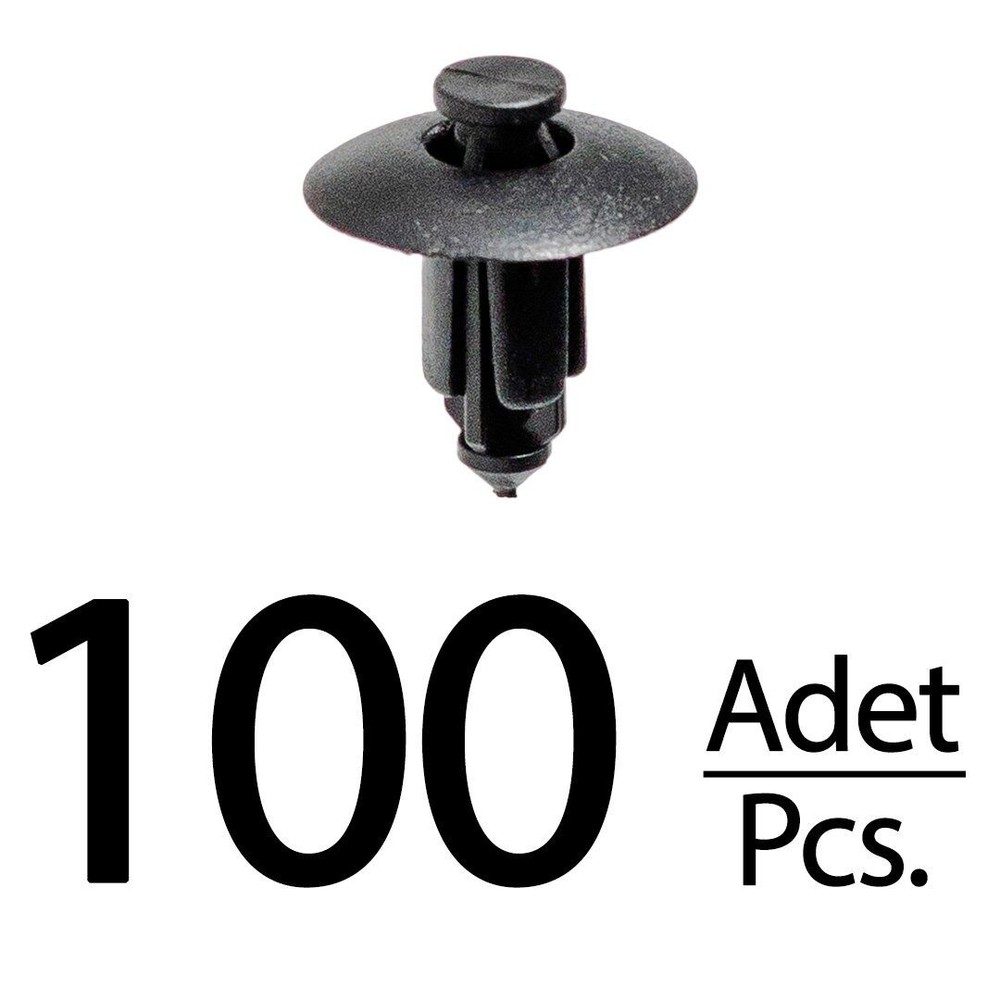 Fender Bumper Push Clips for Volvo Subaru - 100 Pieces