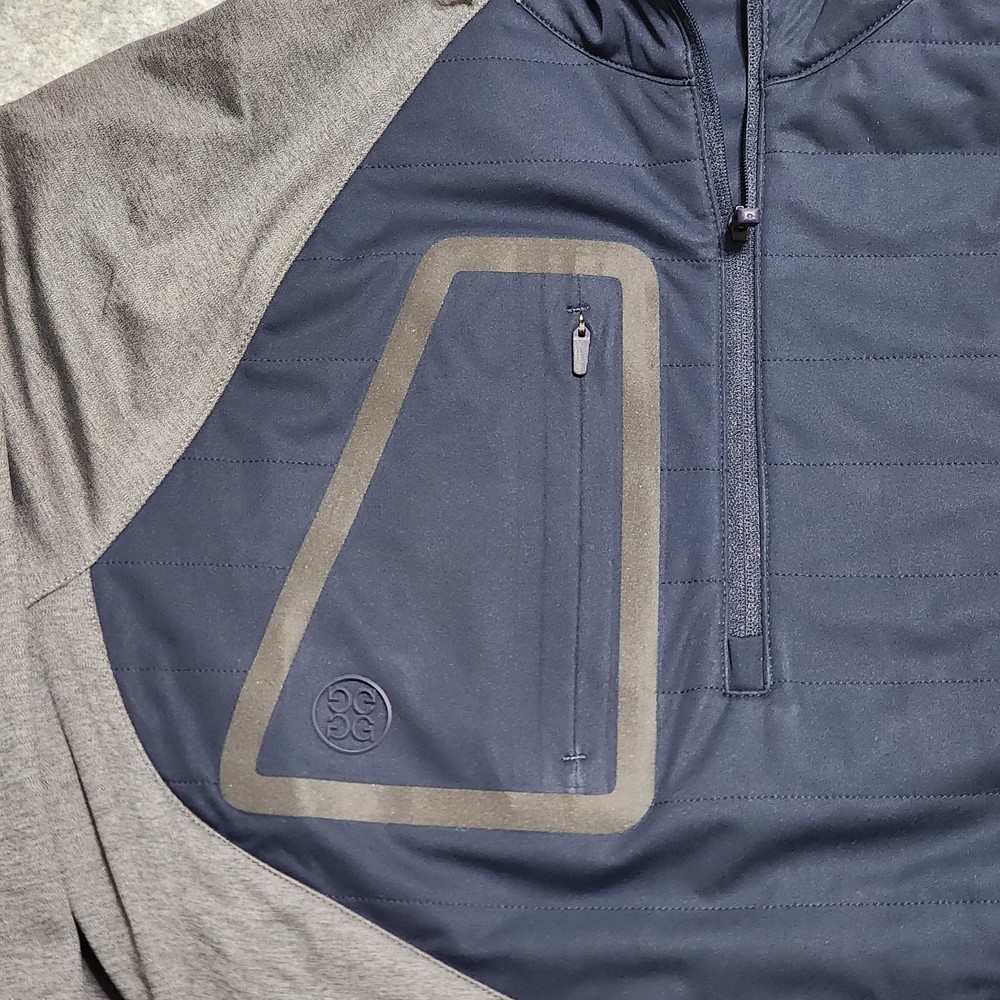 G/Fore Men's Size Small New Hooded Tech Interlock Quarter Zip Golf Pullover NWT