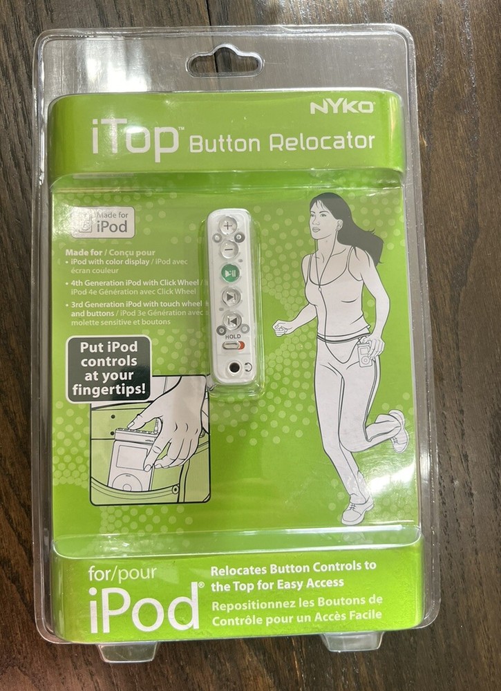 Nyko iTop Button Relocator Top Control Apple iPod 3rd & 4th (Third & Fourth) Gen