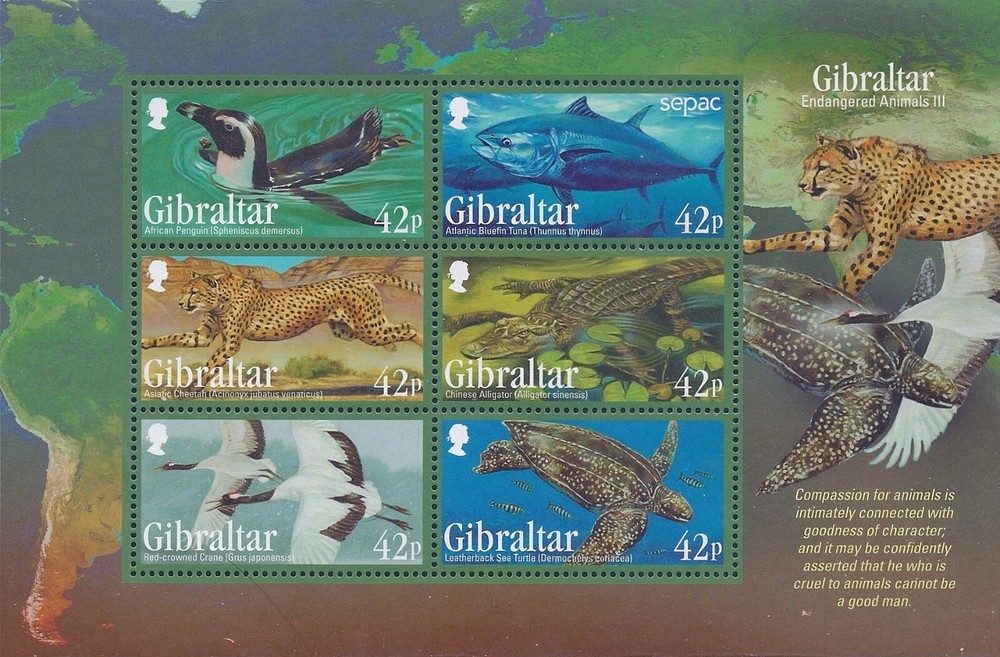 Gibraltar Scott #'s 1410a MNH