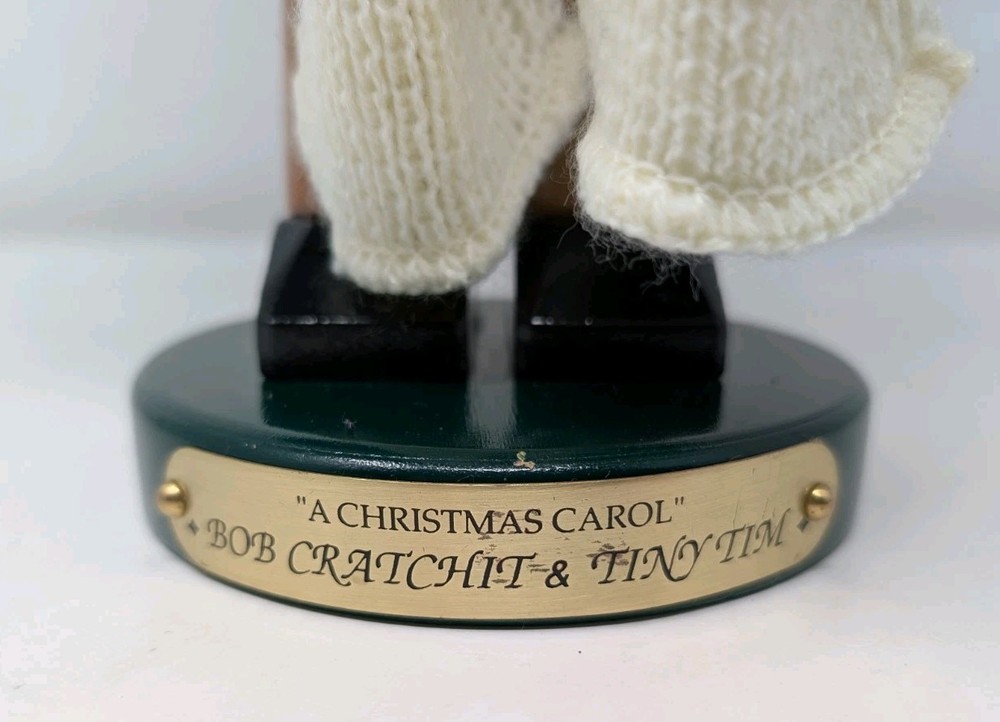 Steinbach German Nutcracker BOB CRATCHIT & TINY TIM 17.5" (Tiny Tim Missing)