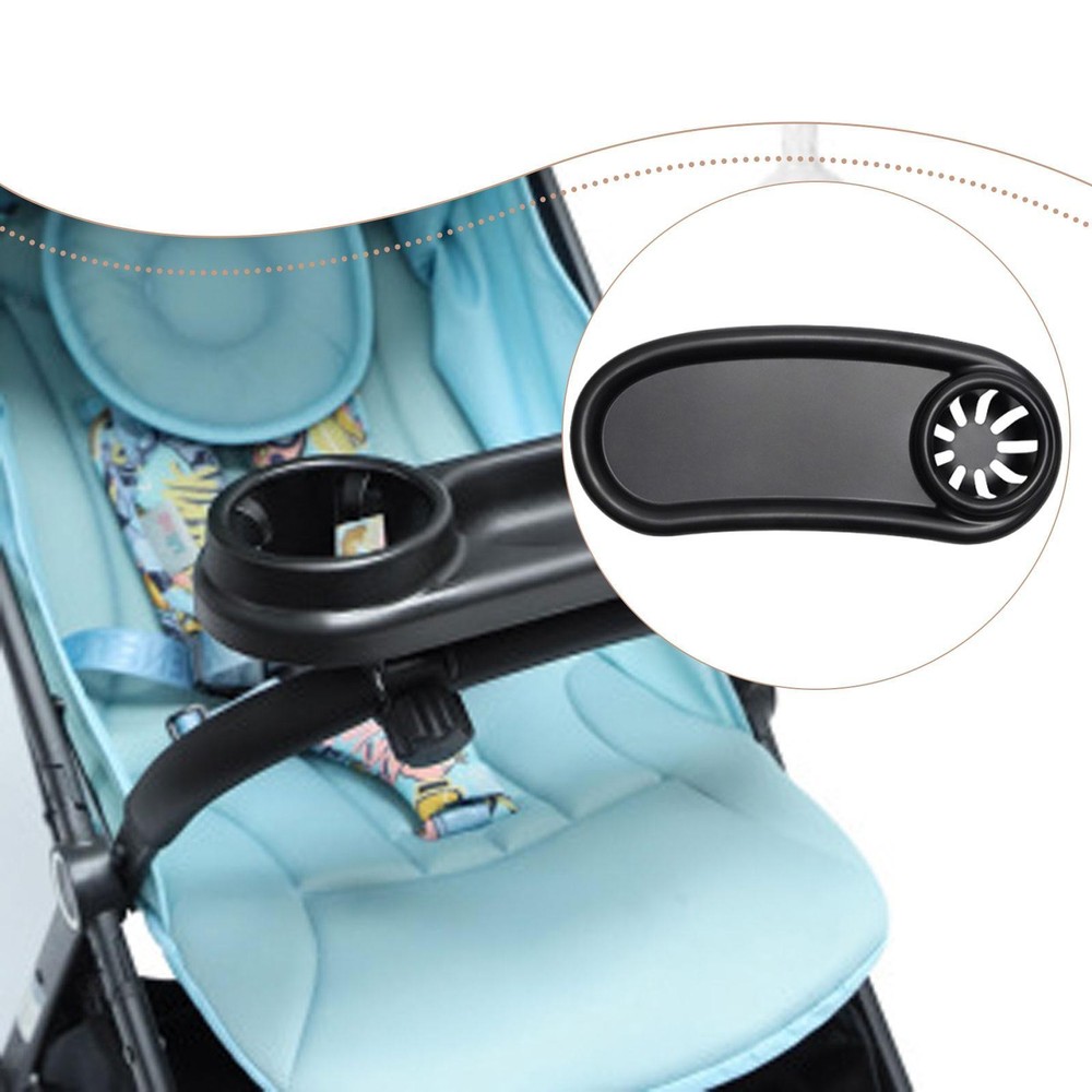 Stroller Snack Tray Stroller Dinner Table Multifunctional Spacious Cup Holder