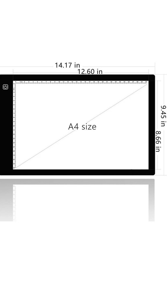 A4 Ultra-Thin Portable LED tracing Light Box Dimmable Brightness LED Acrylic