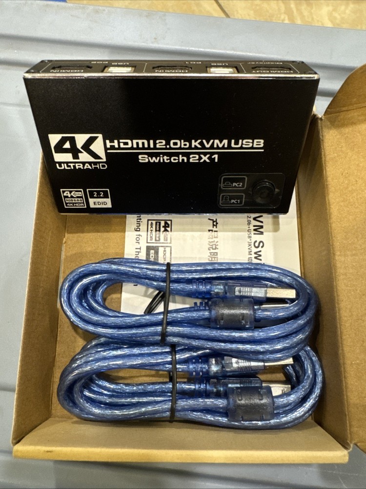 KVM switch 2 port HDMI 3X USB