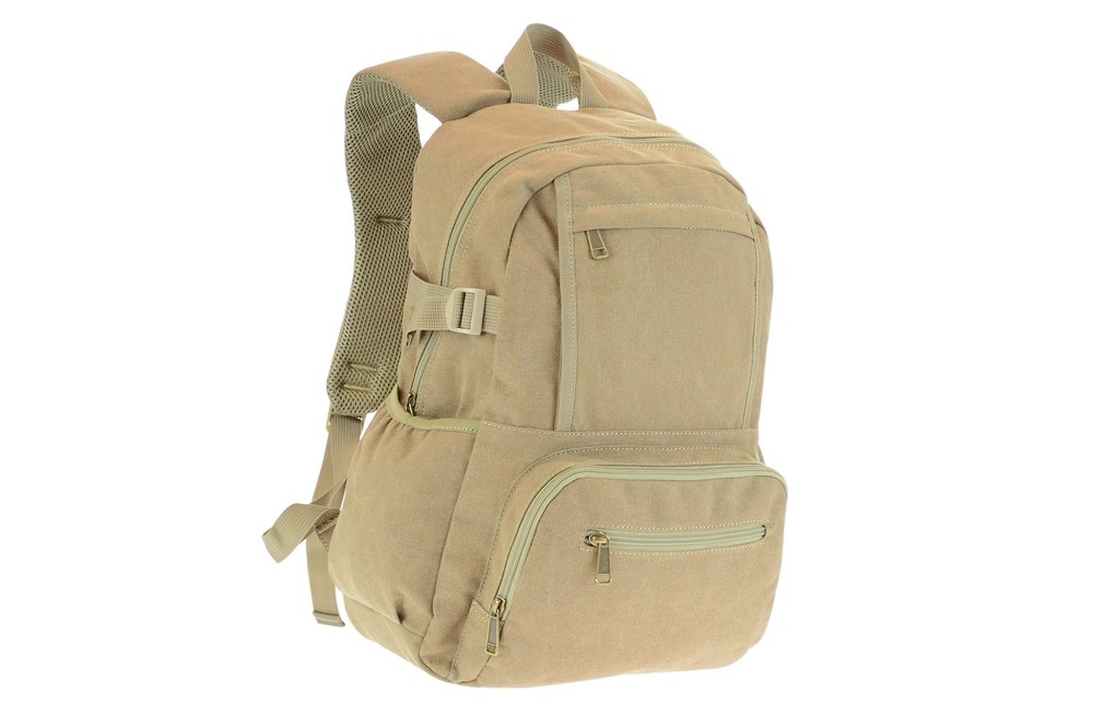School College Bag, Canvas Cotton Backpack 15'. Laptops Padded Selves