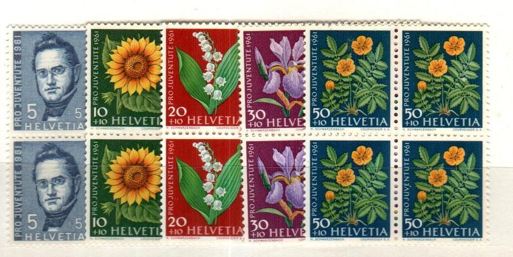 Switzerland Scott B308-12 Mint NH blocks [TK258]
