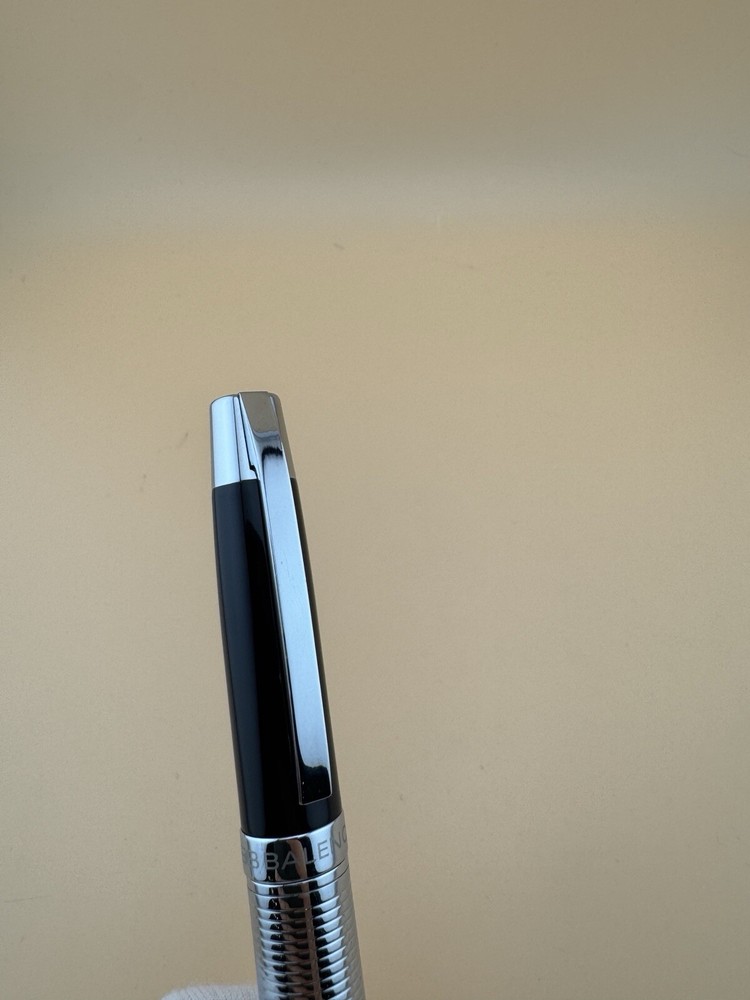 Balenciaga Pen Ballpoint Silver Tone Pen Refill Roller