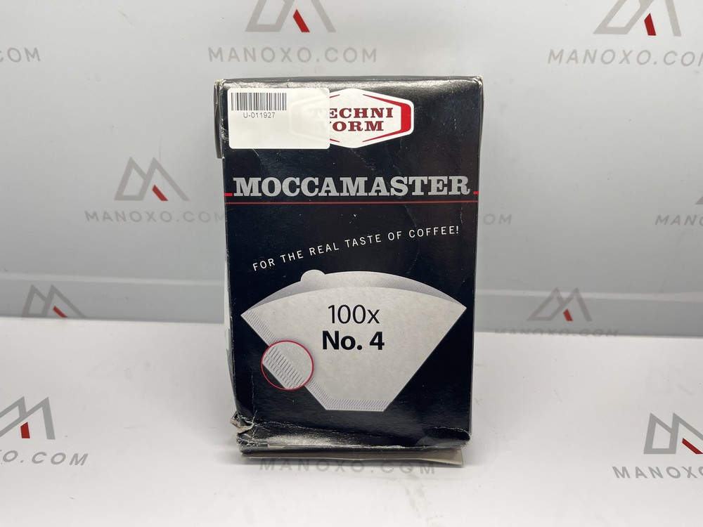 Technivorm Moccamaster #4 White Paper Filters, 100-count per box